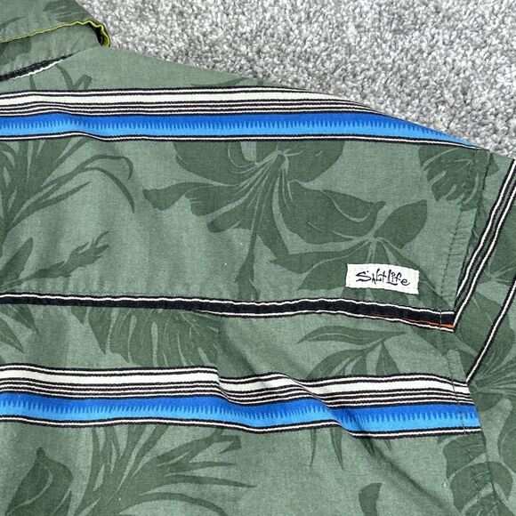 Salt Life Men's Button Down Live Salty Hawaii Shirt Shirt Sleeve Size Large - Picture 15 of 15